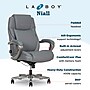 La-Z-Boy Niall AIR Lumbar Pro+ Ergonomic Faux Leather Executive Big & Tall Chair, 400 lb. Capacity, Cool Gray (60114-CGRY)~#|#~B0391C46-00D2-4B07-820C2C1C54910488_sc7