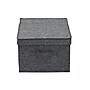 Household Essentials Large Stackable Folding Fabric Storage Bin, 8" x 12"x 15", 24.93 Qt., Gray, 2/Pack (7513-1)~#|#~B044D5AA-9643-46C5-936E97EBCCD55D24_sc7