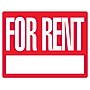 Cosco Corrugate For Rent Outdoor Sign Kit, 19" x 15", Red/White (098538)~#|#~B04A967C-8857-4853-A9CF3FB00EDFD626_sc7