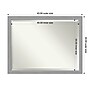 Amanti Art Brushed Nickel Frame Wall Mirror, 33.5" x 43.5" (A42674593696)~#|#~B04DF78B-0D38-48E8-876D36B8004AEB19_sc7
