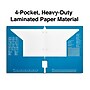 Staples 3-Hole Punched 4-Pocket Paper Folder, Blue (ST56213-CC)~#|#~B0511157-5A1A-4569-B916D81FCD1B1B57_sc7