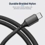 CODi Multi-Charging 4 ft. Braided USB-A Cable with USB-C/Micro USB/Lightning Connectors, Black (A01068)~#|#~B05D8526-6078-4E3E-8AA9B008354D36E1_sc7