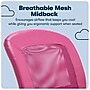 Serta Essentials Armless Ergonomic Bonded Leather/Mesh Swivel Task Chair, Pink (48740E)~#|#~B0982B53-DBB3-4AD5-90D7DFEB769D8923_sc7