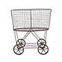 Storied Home 1-Section Rolling Laundry Basket, Metal, Bronze (EC0219)~#|#~B0B3E3E5-312A-4178-87AC94A9084AB706_sc7