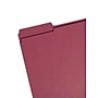 Smead Reinfocred File Folder, 3 Tab, Letter Size, Maroon, 100/Box (13084)~#|#~B0BACF2C-F58E-40EB-99367939095E1A8F_sc7
