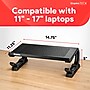 Staples TECH 14.75 x 11.25 Steel Adjustable Laptop Stand, Black (51232)~#|#~B0CF5301-DEE1-417C-AD6522B53D9E50DD_sc7