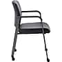 Lorell Healthcare Upholstery Vinyl Guest Chair with Casters, Black (LLR30951)~#|#~B0E0FAD5-83BC-4392-A3E2587DAB282C07_sc7
