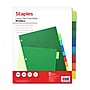 Staples Large Tab Insertable Plastic Dividers, 8‑Tab, Multicolor~#|#~B0E1D725-CF63-4C5D-824202903033D9BB_sc7