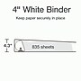 Cardinal XtraLife Heavy Duty 4" 3-Ring View Binders, D-Ring, White (26340)~#|#~B1086631-D864-4C6B-A3706E35BD4F83FD_sc7