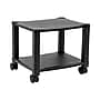 Mind Reader 2-Shelf Mobile Printer Utility Cart with Wheels, Black (PRCARTSM-BLK)~#|#~B1193C68-244C-41DE-BAC5F121A1C64F55_sc7