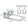 Mount-It! 2" x 10" Vertical/Horizontal Aluminum Laptop Stand, Silver (MI-7276)~#|#~B13A4734-2EA2-4BD3-A6A2586DD4B26328_sc7