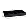 Mind Reader Plastic Snack Tray Countertop Organizer Condiment Holder, Black (SNACKORGT-BLK)~#|#~B15062A7-1503-48CA-A40642E4D356B21B_sc7