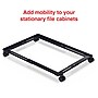 Staples Adjustable File Caddy Letter/Legal Files, Black, Heavy Duty, Fits Filing Cabinets with Wheels~#|#~F3C47055-5023-41C8-A76A5A2D708DC2FC_sc7