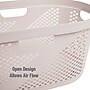 Mind Reader 10.57-Gallon Laundry Basket with Handles, Plastic, Ivory, 2/Set (2HHAMP40-IVO)~#|#~B16FDE23-58E8-4A11-9EC8DE156DA208CB_sc7