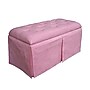 Ore International® Metal/Wood Microfiber Storage Bench With 2 Matching Ottomans, Pink~#|#~B1840D84-84F8-42A1-A10E56805B89C95D_sc7