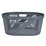 Mind Reader 10.57-Gallon Laundry Basket with Handles, Plastic, Gray, 2/Set (2HHAMP40-GRY)~#|#~B1939697-1727-461D-BF7F63867AD1E789_sc7