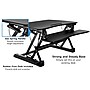 Mount-It! 35.5"W Rectangular Adjustable Metal Standing Desk Converter, Black (MI-7955)~#|#~B19C799A-4C40-48B9-AA4554AC7F94E284_sc7