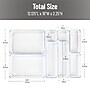 Mind Reader Stackable Plastic Desk Tray Set, Clear, 8 Pieces (DRORG8-CLR)~#|#~B19D1552-3154-4F73-B4315A054DD602D6_sc7