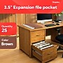 Staples Reinforced File Pockets, Letter Size, 3.5‑Inch Expansion, Heavy‑Duty Brown Accordion Files for Organization – 25/Pack~#|#~B1A4EC6E-86A1-4B0D-93915DEE0F7749F6_sc7