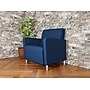 Lesro Ravenna Oversize Vinyl Guest Chair, Patriot Plus Imperial Blue/Brushed Steel (RV1201.FBS-01PPIB)~#|#~B1A520F7-AC73-4694-A5B8D1123212B1D2_sc7