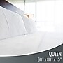 DMI  Queen Size Mattress Cover, White, 80" x 8" x 60" (554-8068-1952)~#|#~B202282E-2896-45F2-B38275892244FCFC_sc7