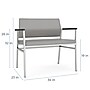 Lesro Avon Bariatric Fabric Guest Chair, Gray (AV1401.SBK-01OHGP)~#|#~B2216BEF-33E8-4534-80A62DABD4E9B78E_sc7