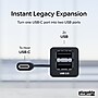 Plugable Universal USB-C to Dual USB-A 2.0 Splitter, Male to Female/Female, Black (USBC-2PORT)~#|#~B23A8613-0100-4962-999F44EAD6A1D5A5_sc7