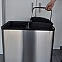 iTouchless Halo Dual Compartment Stainless Steel Sensor Recycle Bin and Trash Can, 16 Gallon (RT16SS)~#|#~B24ECD9F-7A93-4320-B5C456C747B9ED19_sc7