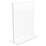 Staples Vertical Sign Holder, 8.5" x 11", Clear Plastic – Freestanding Display for Retail Signs, Menus & Notices~#|#~B2561D80-6297-4A76-AEE94A32588A92DD_sc7