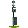 Furloo Steel Outdoor Pet Waste Station Kit with Header Bag Dispenser, 11.5 Gallon, Green (FLO1H-S-G)~#|#~B259CC34-BDEB-4F1D-BF2BA56A18B71B84_sc7