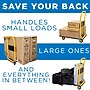 Mount-It! Foldable Flatbed with Swivel Wheels, 660 lb. Capacity, Black/Yellow (MI-921)~#|#~B2684140-AFE3-42AA-8BD8BB7D07B494F8_sc7