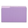 Universal Top Tab File Folders, 1 Tab, Legal Size, Violet, 100/Box (UNV15305)~#|#~B26A99F3-4B82-4C4E-B5D6D94D6C554722_sc7