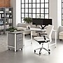 Bush Business Furniture Hustle 60"W L Shaped Computer Desk with 3 Drawer Mobile File Cabinet, Platinum Gray (HUS006PG)~#|#~B283165E-4C70-40A3-8DEDF742AC6CD34D_sc7