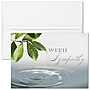 "Serene Water Drop" Sympathy Card w/ White Unlined Envelope, 100/BX~#|#~B286AAE6-C3F6-47BA-BB363B987FEB9C8B_sc7