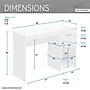Techni Mobili 48" Writing Desk, White (RTA-913D-WHT)~#|#~B2887D72-8757-4E63-BD3C1F4E0BA7E0A5_sc7