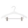Nahanco 17" Wood Signature Suit Hanger, Low Gloss White, 100/Pack (30117RC)~#|#~B29EBB98-EDFF-4C8F-ABB09FC8EA1F4221_sc7