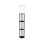 Adesso Charging Station 66.5" Black Floor Lamp with White Drum Shade (3116-01)~#|#~B2AFCD8F-5A00-4D12-A4FFBBFCA2A6F2B9_sc7