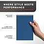 Staples Pro120 Elite™ Flexible Cover Steno Pad, 6" x 9", Gregg Ruled, Navy Blue, 50 Sheets/Pad, 6 Pads/Pack (ST63376)~#|#~B2B0DE31-10AA-43E8-B4FC0E79F871892B_sc7