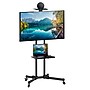 Mount-It! 2-Shelf Steel Mobile TV Cart Stand, Black (MI-876)~#|#~B2BE1146-5035-42D0-96BA54FFEA3BBB07_sc7