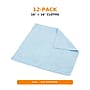 Coastwide Professional Microfiber Cloths, 16" x 16", Blue, 12/Pack~#|#~B2C3CC18-9B09-4CC4-958F279B3DFE48F3_sc7