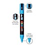 POSCA PC-5M Water Based Paint Marker, Reversible Medium Tip, Light Blue, 3/Pack (UBCPC5MLBLUE-3)~#|#~B2D84973-0FE1-4484-973417FC0957E196_sc7