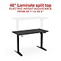 Staples 48"W Electric Rectangular Adjustable Standing Desk, Black (ST63656)~#|#~B2E5FB85-663C-4CE2-A5982845DDCDCD47_sc7