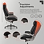 Sharper Image S-950 Heated Ergonomic Faux Leather Swivel Executive Massage Chair, Gray/Black (52755M-GRYBLK)~#|#~B3184326-3B52-430E-8B1113A41FC55812_sc7
