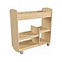 Flash Furniture Bright Beginnings Mobile 18-Section Storage Cart, 31.75"H x 33.25"W x 15.75"D, Natural Birch Plywood~#|#~B31DE689-4F1C-4D6B-8CA90AEF65F55192_sc7