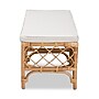 bali & pari Orchard Natural Rattan Bench, Natural/Off-White (203-12584-HiT)~#|#~B320F7B1-55B9-4A3A-90845B5E2515FED2_sc7