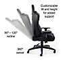 Staples Emerge Vartan Bonded Leather Ergonomic Gaming Chair, Black/Blue (53242V)~#|#~B3291DB0-4F1E-4AB5-AE2921240F67E3A4_sc7