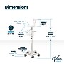 Viva Comfort Welch Allyn Connex Spot Monitor Adjustable Mobile Stand with Work Surface, White (ADI912-C-MP-02-MK)~#|#~B3452E19-A924-49FA-B59A1C18B2CFE1D8_sc7