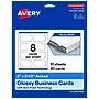 Avery Arched Business Cards, Glossy White, 80/Pack (19479399083)~#|#~B35BD2BD-3E70-4D82-9472789EAE660E4E_sc7