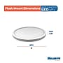 Bulbrite 9" Round 17-Watt 5 Color Selectable LED Flush Mount Light, 1400 Lumens, White (773611)~#|#~B35E5F91-B346-4444-BEDD3331DF077EE9_sc7