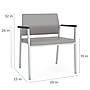 Lesro Avon Wide Vinyl Guest Chair, Gray (AV1231.SSV-01CHGY)~#|#~B3722F6F-28C9-40D9-9278329ADD0E0E06_sc7